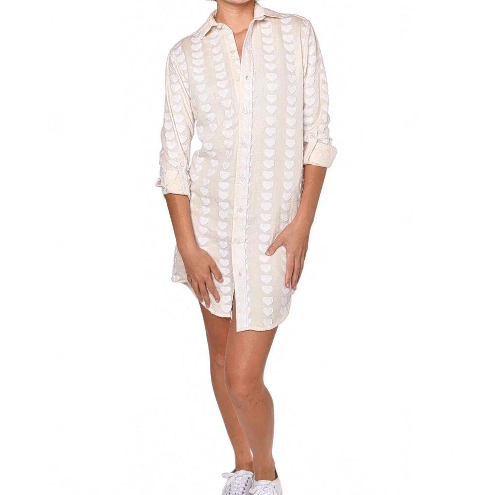 NEW EMILY PHILLIPS heart shirt in white
